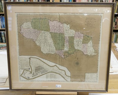 Lot 112 - Jamaica. Bowles's New Pocket Map of Jamaica, Divided into its Parishes...,  circa 1770