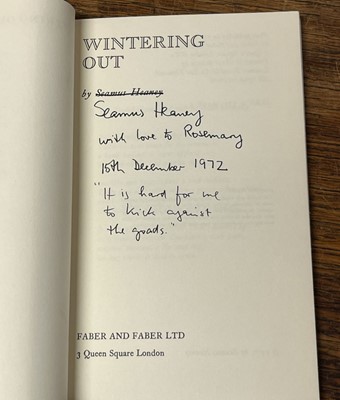 Lot 905 - Heaney (Seamus, 1939-2013). A Lough Neagh Sequence, 1st edition, Manchester