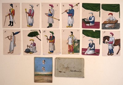 Lot 505 - Indian mica paintings. A Transformation Game, mid-19th century