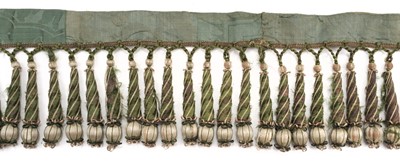 Lot 675 - Passementerie. Two long lengths of large tassels, French, 18th century