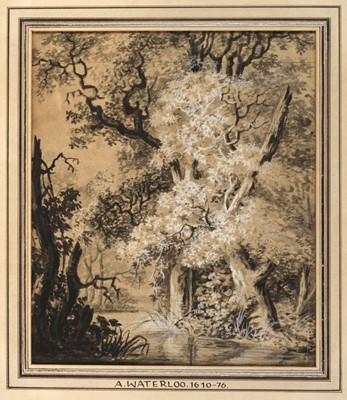 Lot 89 - Waterloo (Anthonie, circa 1610-1690, attributed). Wooded Scene, watercolour