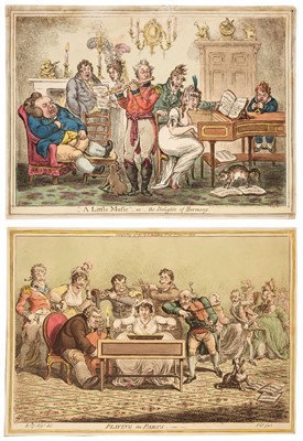 Lot 246 - Gillray (James). A Little Music - or - the Delights of Harmony, H. Humphrey, 1810