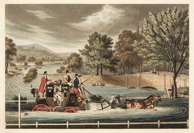 Lot 229 - Rosenberg (Frederick). The Mail Coach in a Flood, [1827]