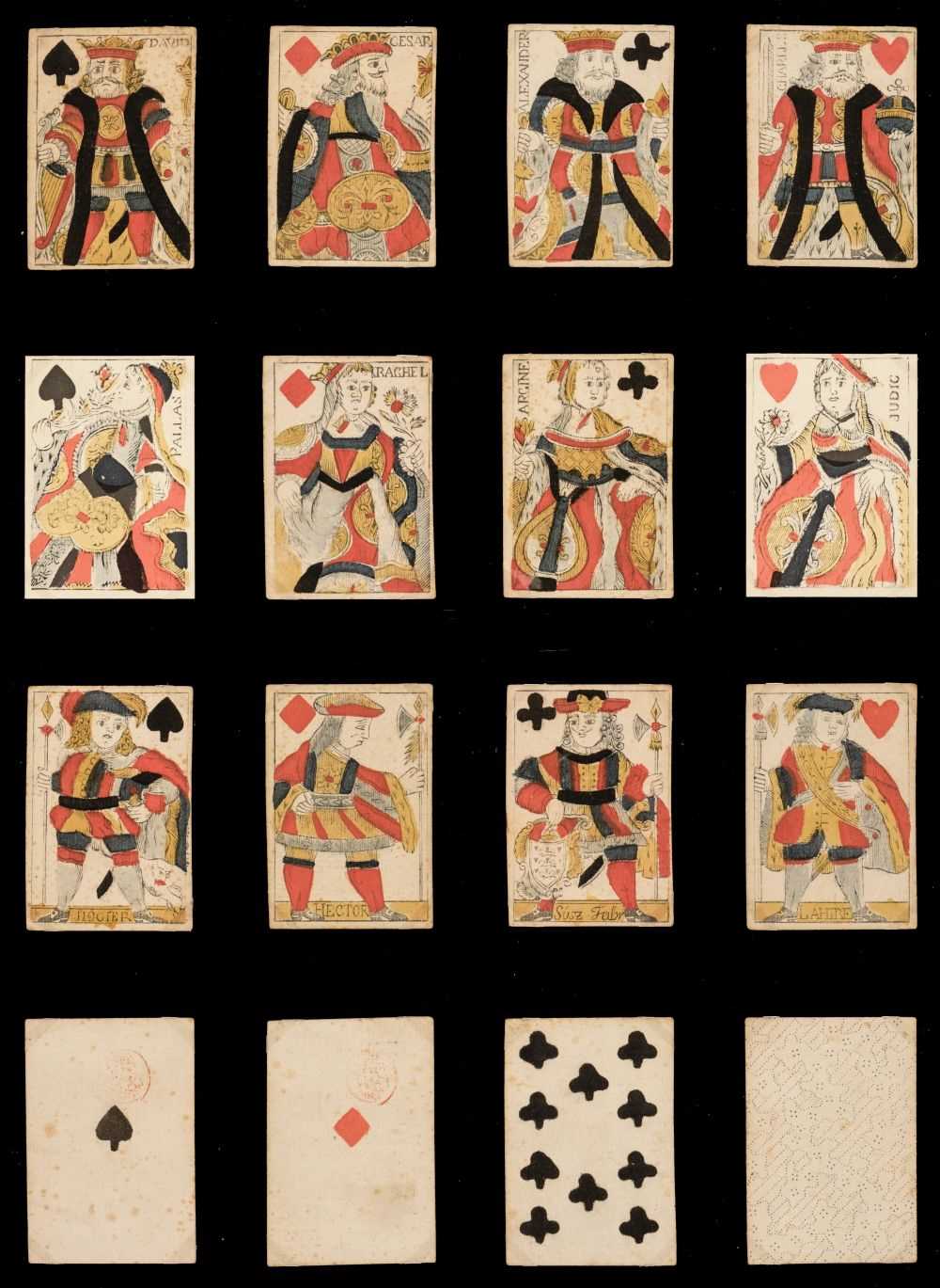 Lot 305 - Danish playing cards. Provincial Paris pattern, Copenhagen: C.E. Süsz, circa 1785