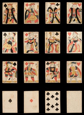 Lot 305 - Danish playing cards. Provincial Paris pattern, Copenhagen: C.E. Süsz, circa 1785