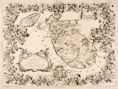 Lot 123 - Malta. Coronelli (Vicenzo Maria), Isola de Malta olim Melita..., Venice, circa 1690