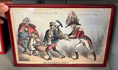 Lot 290 - Heath (William). Eight caricatures relating to the Duke of Wellington, circa 1830