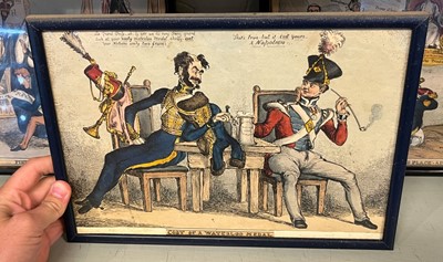 Lot 290 - Heath (William). Eight caricatures relating to the Duke of Wellington, circa 1830