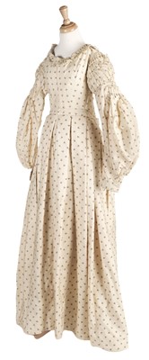 Lot 633 - Clothing. An 1840s day dress, and one other similar