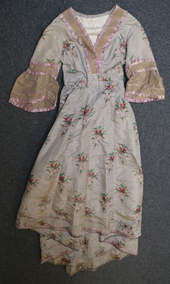 Lot 633 - Clothing. An 1840s day dress, and one other similar