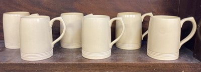 Lot 429 - Wedgwood. A matched set of six Wedgwood pottery mugs by Keith Murray