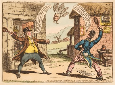 Lot 267 - Gillray (James). Political Amusements for Young Gentlemen..., H. Humphrey, March 15th 1801