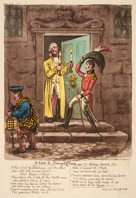 Lot 244 - Gillray (James). A hint to Young Officers, H. Humphrey, July 9th, 1804