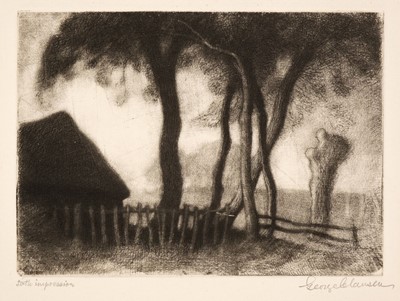 Lot 233 - Clausen (George, 1852-1944). The Shed, 1921, etching with mezzotint, signed and titled