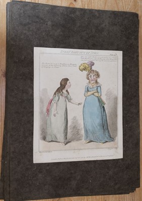 Lot 295 - Woodward (George). Nine caricatures..., etched by F. Sansom, 1796