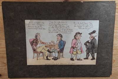 Lot 295 - Woodward (George). Nine caricatures..., etched by F. Sansom, 1796
