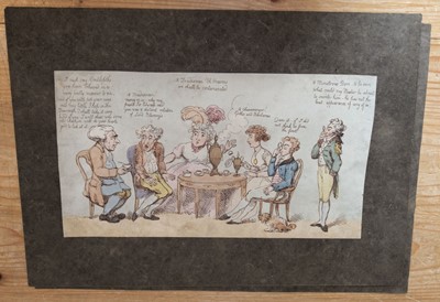 Lot 295 - Woodward (George). Nine caricatures..., etched by F. Sansom, 1796