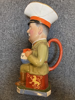 Lot 416 - Character Jugs. Four WWI military leaders by Sir Francis Carruthers Gould