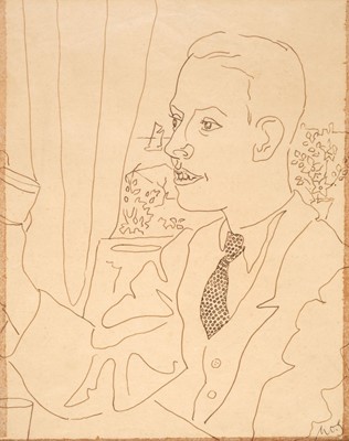 Lot 302 - Ogilvie (Mark Grant, 1909 - 1969). Portrait of John Betjeman, circa 1927