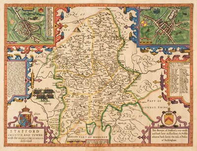 Lot 158 - Staffordshire & Shropshire. A collection of approximately 32 maps, 17th - 19th century