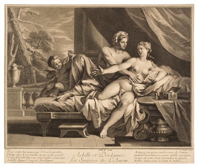 Lot 20 - Desplaces (Louis, 1682-1739). Achille et Deidamie, 1721, and other French prints