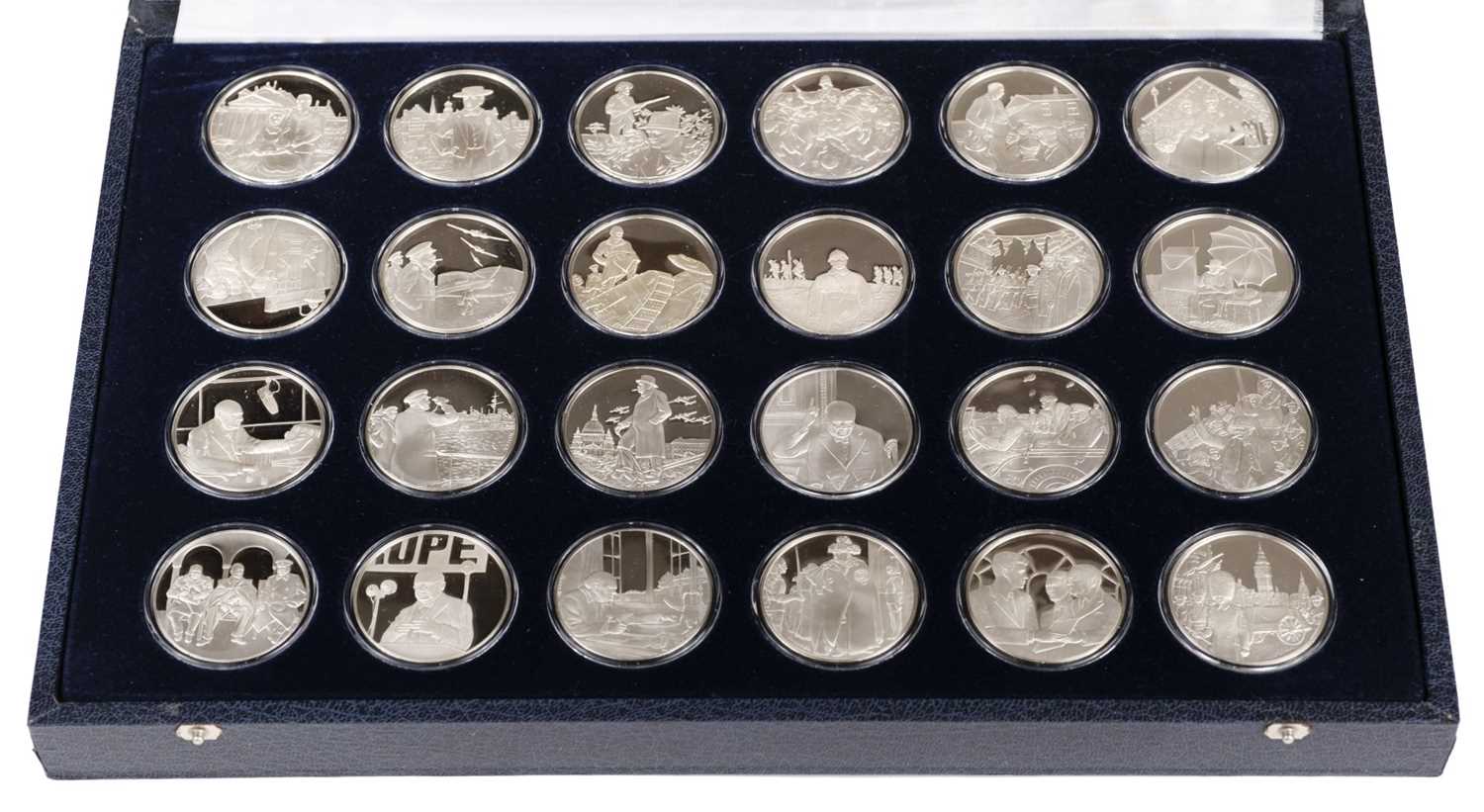 Lot 519 - Proof Medals. The Winston Churchill Silver Medal Collection