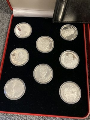 Lot 516 - Proof Coins. Pobjoy Mint Ltd, 16 silver proof crowns, Princess Diana