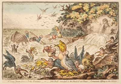 Lot 243 - Gillray (James). A Great Stream from a Petty Fountain..., H. Humphrey, May 9th 1806