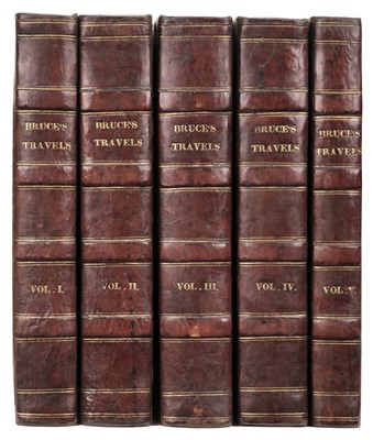 Lot 5 - Bruce (James). Travels to Discover the Source of the Nile, 5 volumes, 1st edition, 1790