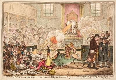 Lot 248 - Gillray (James). A Plumper for Paul!..., H. Humphrey, March 13th 1807