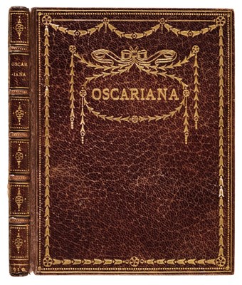 Lot 820 - Wilde (Oscar ). Oscariana, limited issue, London, 1910