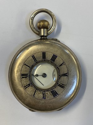 Lot 513 - Pocket Watch. An 18ct gold half hunter pocket watch by Barber & Smith