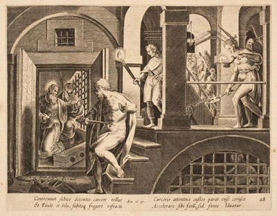 Lot 4 - After Johannes Stradanus (1523-1605). Acta Apostolorum, circa 1582