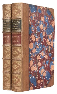 Lot 317 - Darwin (Charles). The Variation of Animals and Plants, 2 volumes, 1st edition, 1868