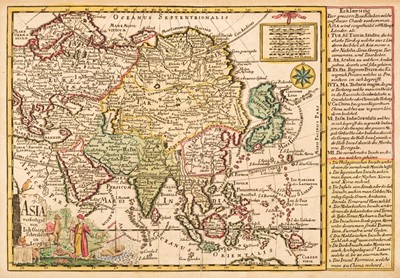 Lot 81 - Asia. Six engraved maps, 18th century