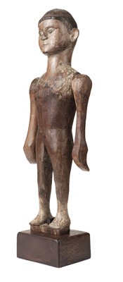 Lot 443 - Figure. A 20th century Indonesian carved wood figure