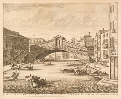 Lot 167 - Venice. Mortier (Pierre), Veue du Pont de Rialto de Venise..., circa 1720