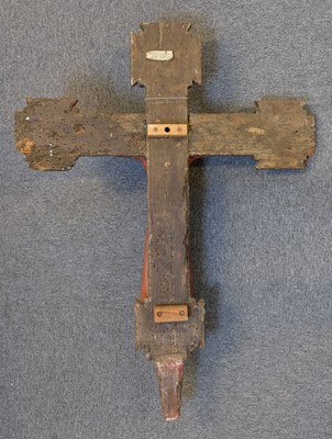 Lot 140 - Spanish Crucifix, Catalan,  17th or 18th century