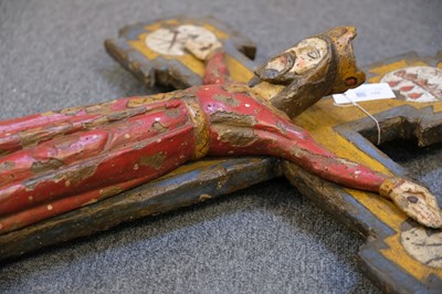 Lot 109 - Spanish Crucifix, Catalan,  17th or 18th century