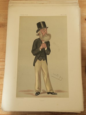 Lot 237 - Vanity Fair. A collection of approximately 32 caricatures, late 19th century