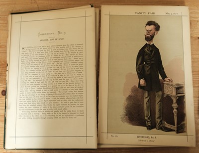 Lot 237 - Vanity Fair. A collection of approximately 32 caricatures, late 19th century