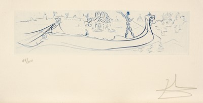 Lot 273 - Dali (Salvador, 1904-1989). Vision of Venice, etching