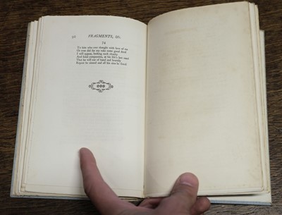 Lot 428 - Hopkins (Gerard Manley). Poems, 1st edition, London: Humphrey Milford, 1918