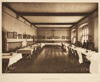 Lot 601 - Refectory Table. A Victorian oak refectory table