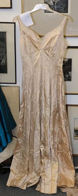 Lot 631 - Clothing. A silk Edwardian day dress, circa 1915, & other dresses