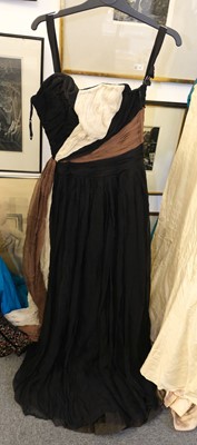 Lot 631 - Clothing. A silk Edwardian day dress, circa 1915, & other dresses