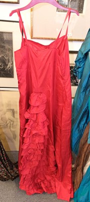 Lot 631 - Clothing. A silk Edwardian day dress, circa 1915, & other dresses