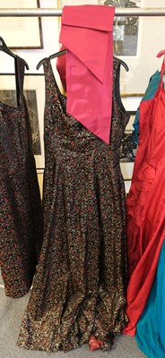 Lot 631 - Clothing. A silk Edwardian day dress, circa 1915, & other dresses
