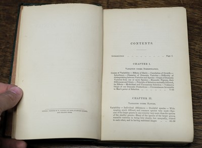 Lot 57 - Darwin (Charles). On the Origin of Species by Means of Natural Selection, 2nd ed., 2nd issue, 1860