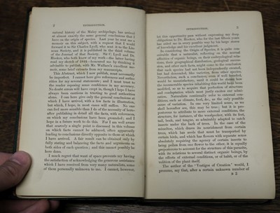 Lot 57 - Darwin (Charles). On the Origin of Species by Means of Natural Selection, 2nd ed., 2nd issue, 1860